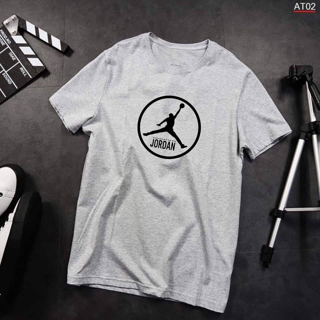 Áo Thun  xám Size dưới 130kg Chất Thoáng Mát  Unisex - NGOẠI STORE