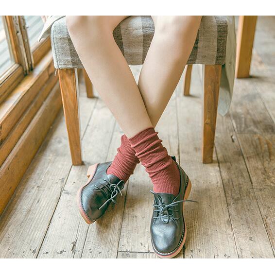 Vớ SUXI cotton màu trơn mềm mại trẻ trung thời trang