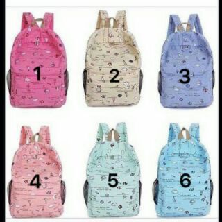 Ba lô mỏ neo chiếc tàu 7 màu đi học và chơi thể thao rất xinh.
