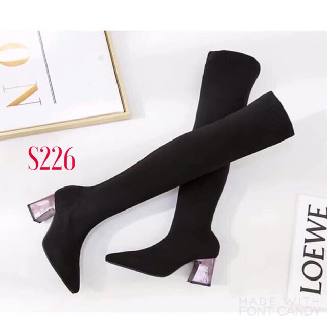 Bốt len đùi 3 phân S226