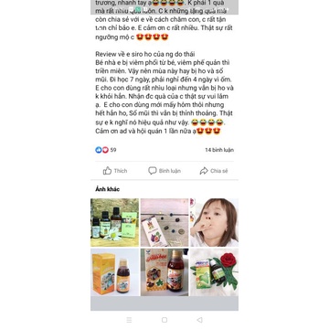 SIRO HO DO THÁI FIG SYRUP.Dễ uống, hiệu quả tức thì