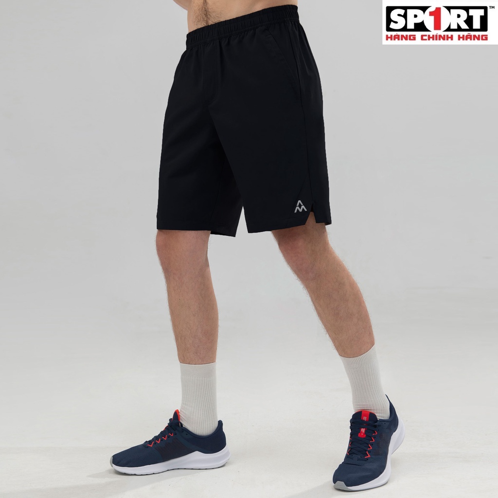 Quần Short thể thao running nam AM SRM223 cạp chun, chất liệu thoáng khí, không bai xù, vận động thoải mái. Sport1