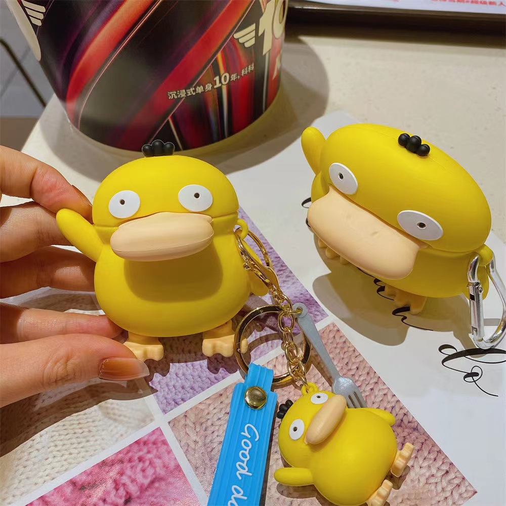 Vỏ Bảo Vệ Hộp Sạc Tai Nghe bluetooth Không Dây Baseus Bowie M2 Bằng Silicon Mềm Hình Vịt 3D Dễ Thương