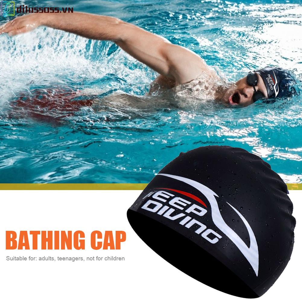 Mũ Bơi Silicone Chống Thấm Nước Phong Cách Thể Thao Cho Nam Và Nữ