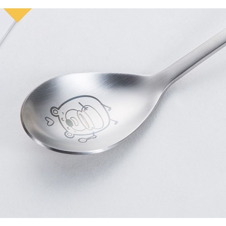 [Gấu Bear] Bộ thìa đũa hình gấu Bear - inox 304 sáng bóng dày dặn