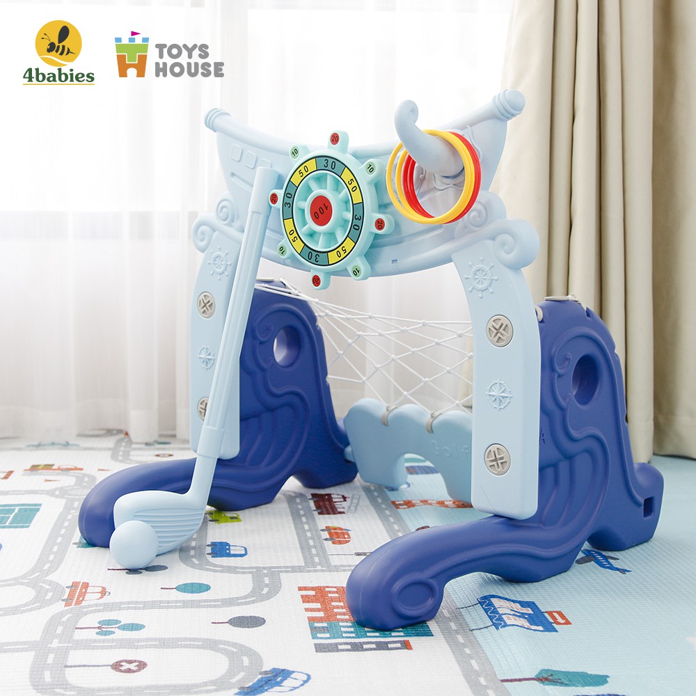 Bộ đồ chơi thể thao đa năng cho bé: Bóng đá, ném vòng, bóng rổ Toys House WM19046, hàng chính hãng cao cấp