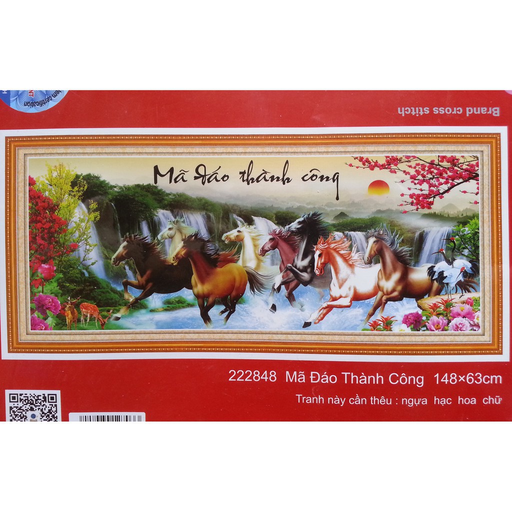Tranh thêu chữ thập - Mã Đáo Thành Công 222848