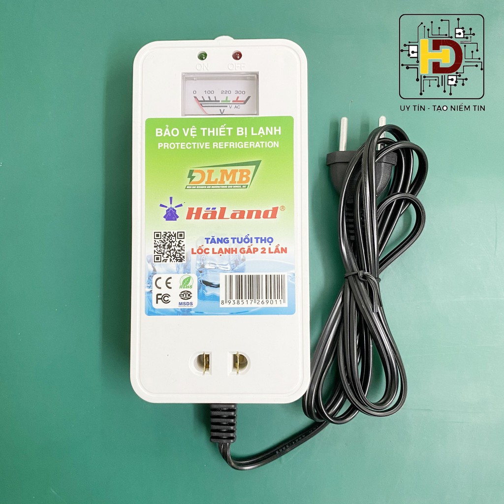 Phụ Kiện Bảo Vệ Thiết Bị Lạnh HaLand, Thiết Bị Chống Sốc Điện An Toàn Kích Thước 166x81x32mm