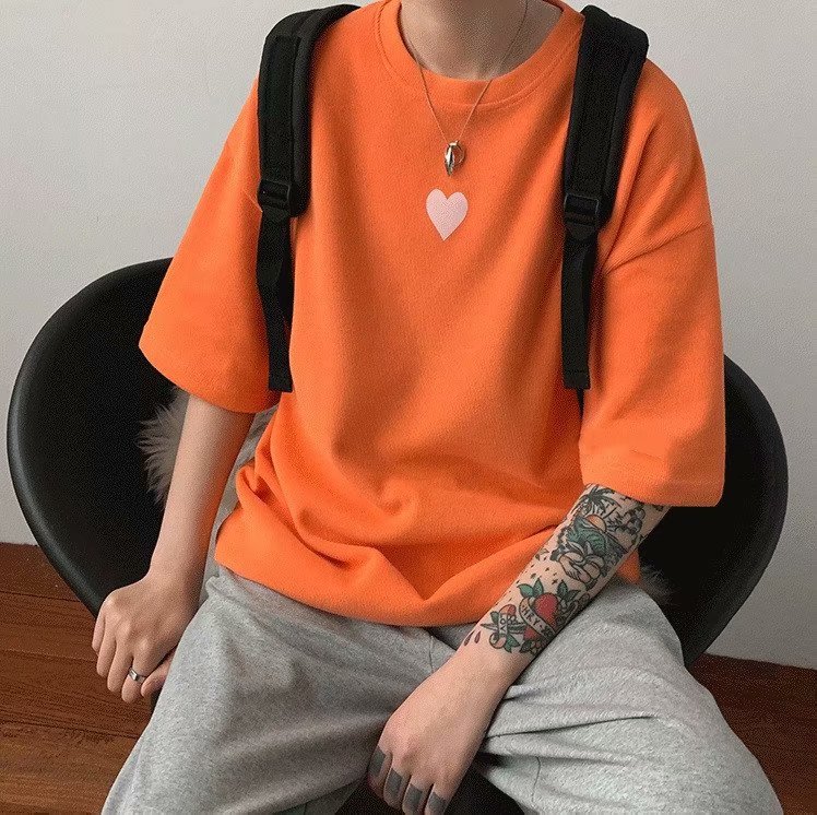 Áo Thun Tay Ngắn Cổ Tròn Phong Cách Mùa Hè Có 4 Màu Size S-5Xl