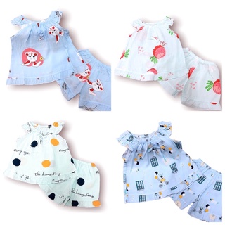Bộ lanh cho bé gái vải lanh mát mịn, Bộ lanh trẻ em size từ 6-11.5kg