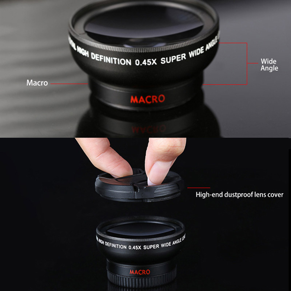 Bộ Lens Kẹp Điện Thoại 0.45x 49mm | BigBuy360 - bigbuy360.vn