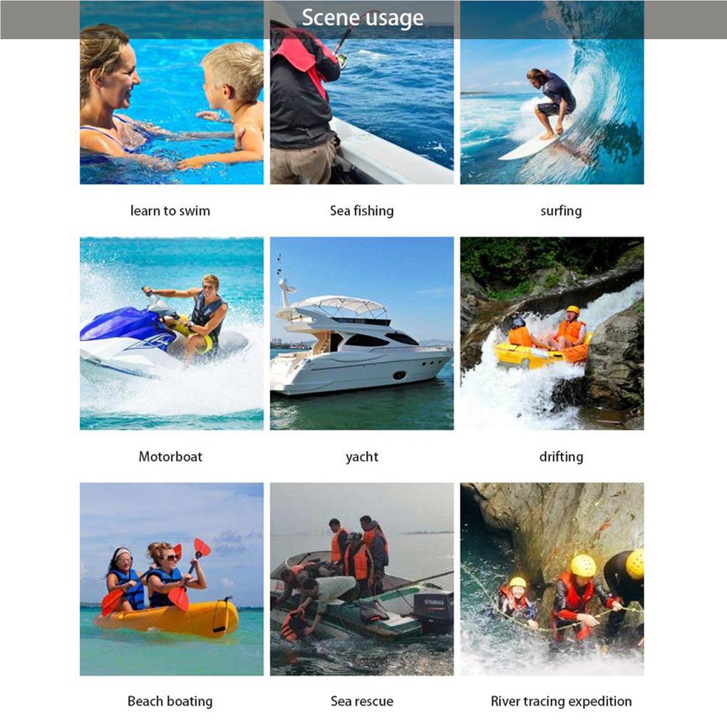 Áo Phao Cứu Hộ Phản Quang Bảo Vệ Cơ Thể Khi Đi Thuyền Kayak