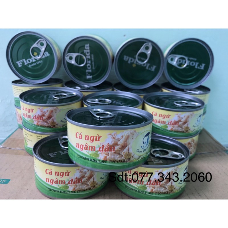 CÁ NGỪ FLORIDA NGÂM DẦU 140gr (móp-không nhãn)