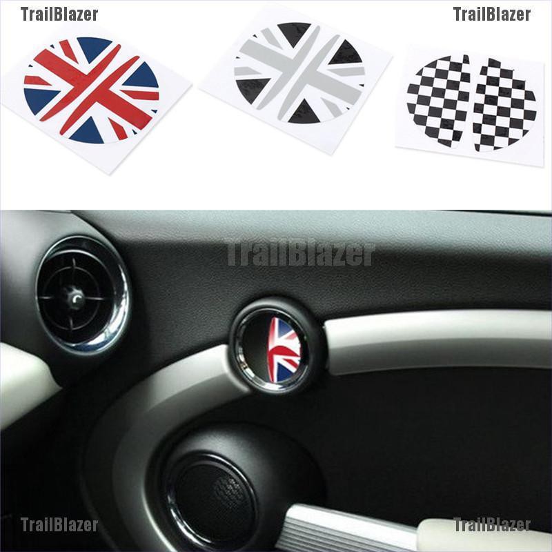 1 Cặp Sticker Dán Tay Nắm Cửa Trong Xe Hơi Bmw Mini Cooper R Series