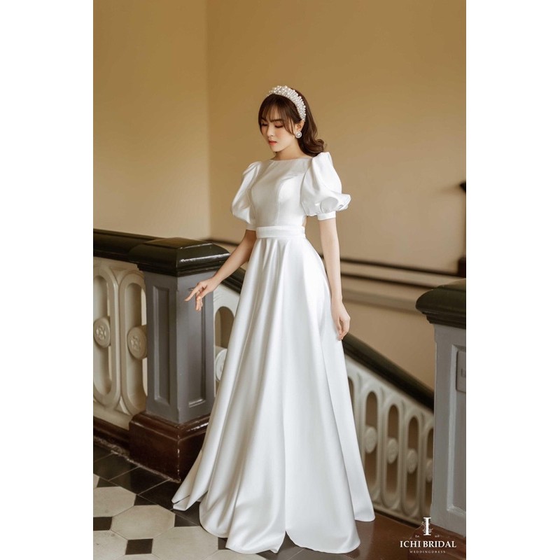 váy cưới đi bàn hàn quốc ( ảnh thật )