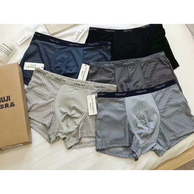 Hộp 5 Chiếc Quần Lót Đùi Thông Hơi Cao Cấp Xuất Nhật