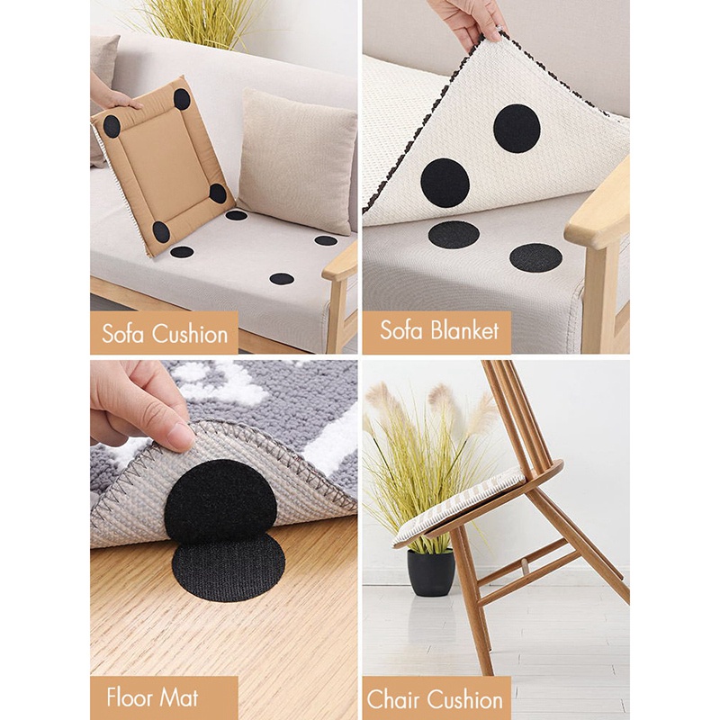 Bộ 20 Miếng Dán Cố Định Tấm Trải Giường/Ghế Sofa Dài 6cm Chống Trượt