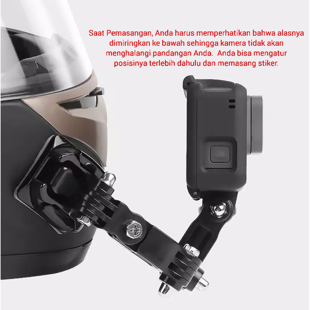 Mũ Bảo Hiểm Có Mặt Nạ Dán Cho Gopro Hero Trestle 3 4 5 6