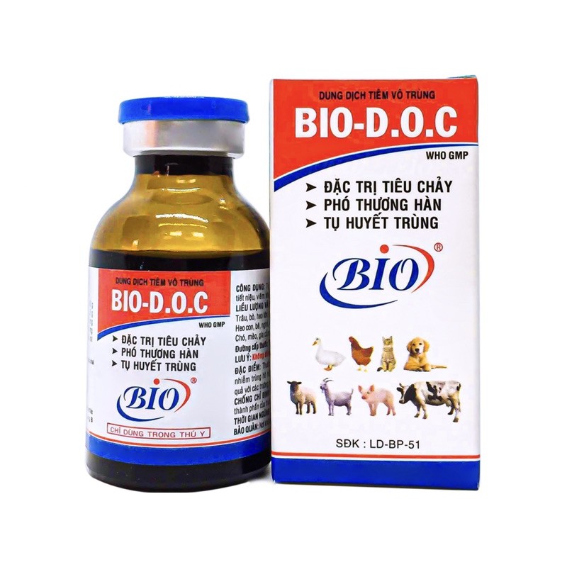 1 lọ Bio DOC 20ml cho vật nuôi.