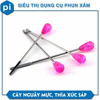 Cây nguấy mực, thìa xúc sáp khắc inox