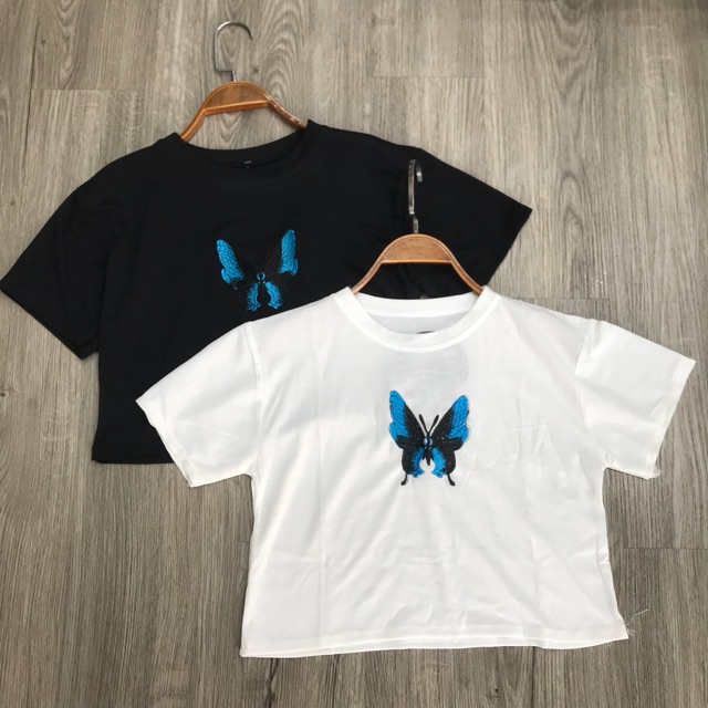 Áo Croptop Thêu Hình Siêu Xinh HSU1(Ảnh Thật, Hàng Sẵn) | BigBuy360 - bigbuy360.vn