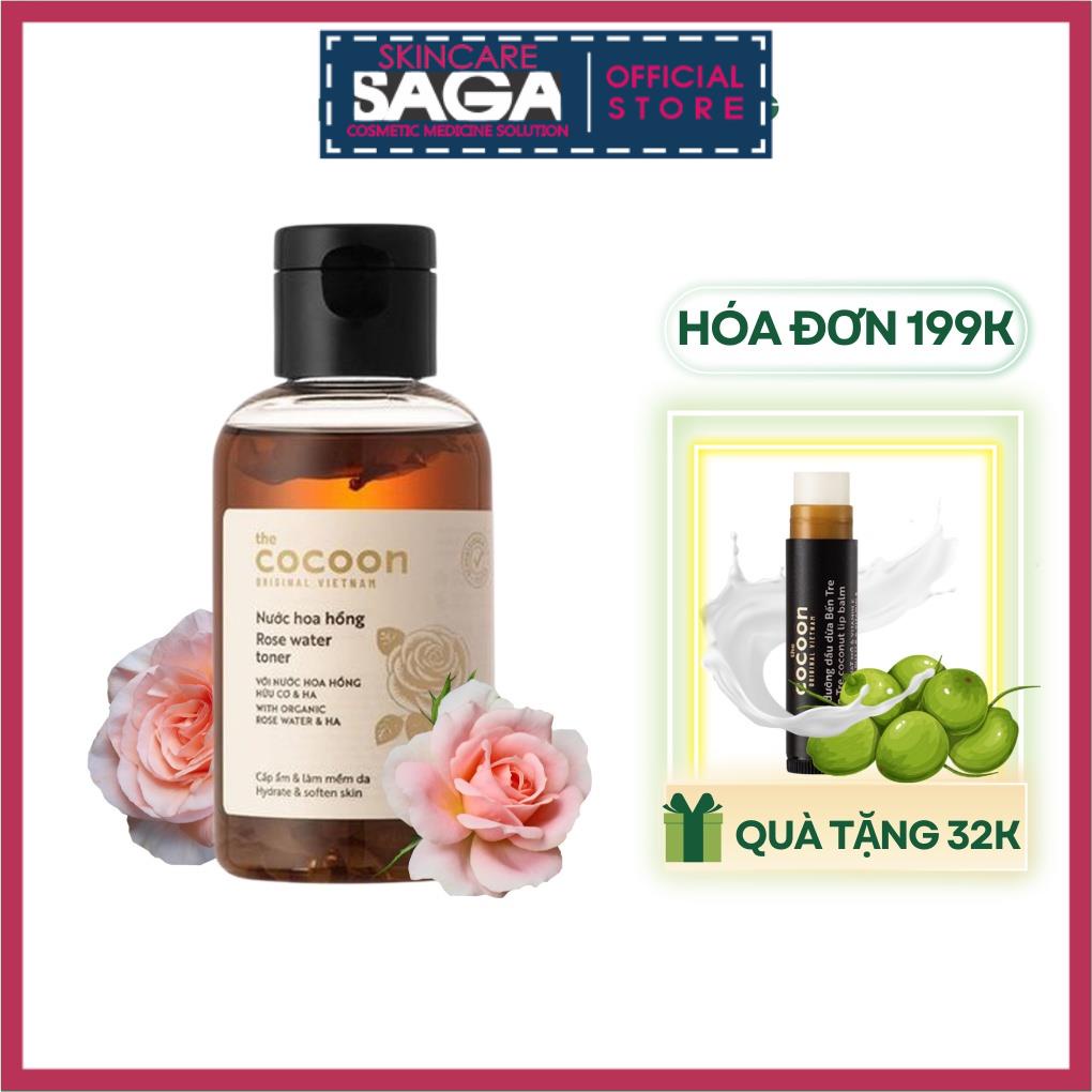 Nước Cân Bằng Da Cocoon Chiết Xuất Hoa Hồng Rose Water Toner with Organic Rose Water &amp; HA 140ml