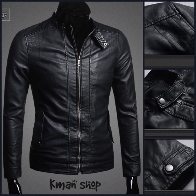 [RẺ VÔ ĐỊCH] Kman_Áo khoác da nam cao cấp lót dù 2 lớp