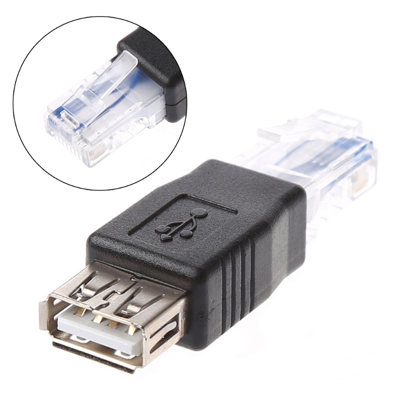 Bộ 2 Đầu Chuyển Đổi Từ USB Type A Sang Ethernet RJ45 Chuyên Dụng Chất Lượng Cao