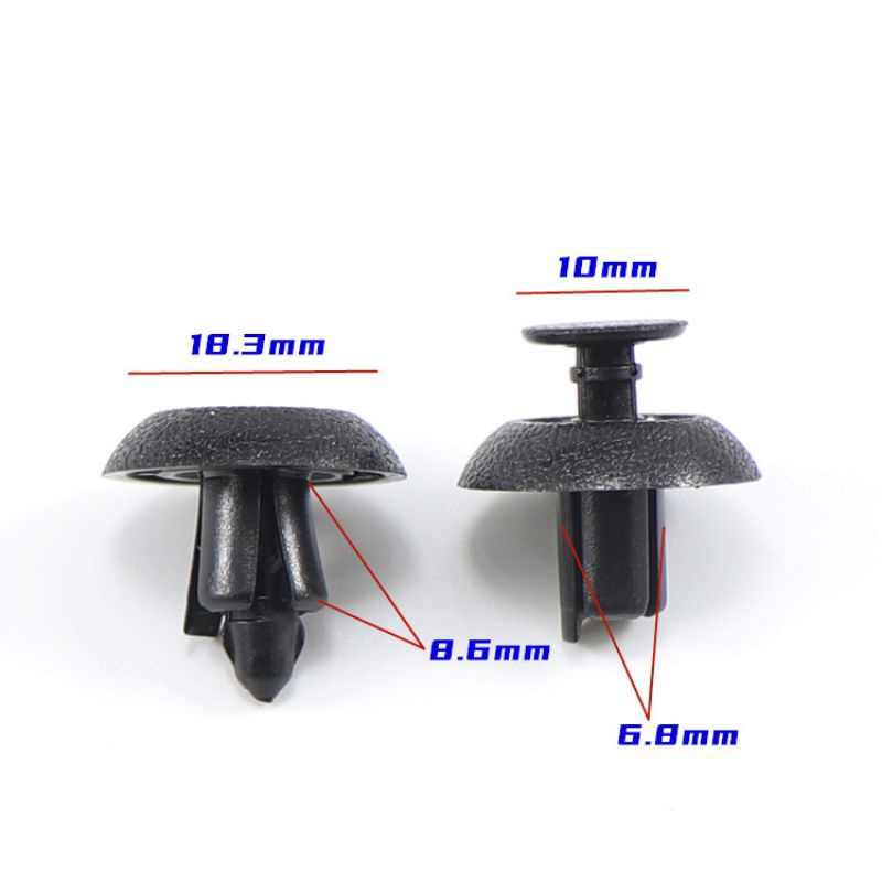Bộ 50 đinh tán nhựa xe Toyota cho vị trí nắp capo