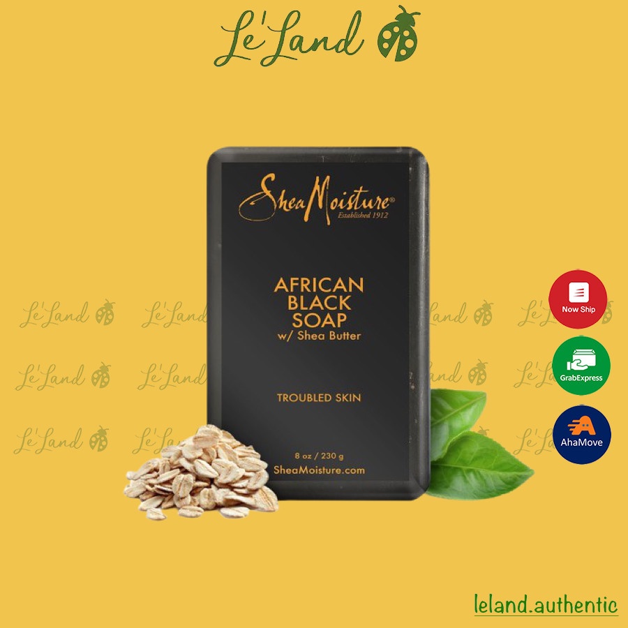 Bill US - Xà phòng đen giảm mụn lưng Shea Moisture SheaMoisture African Black Soap 230g