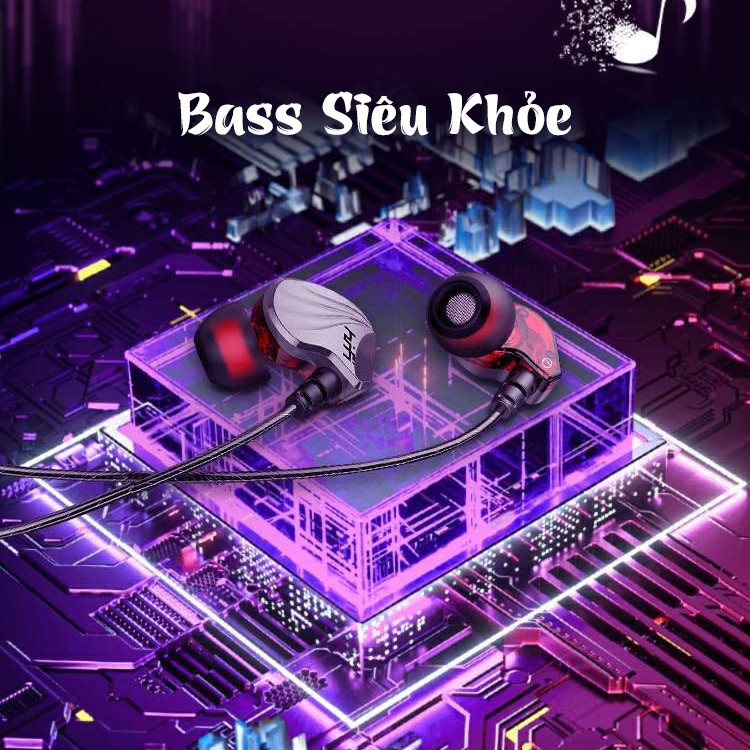 Tai nghe nhét tai Hifi S2000 super bass chống ồn cực tốt với âm thanh 6D nghe nhạc chơi game cực đỉnh