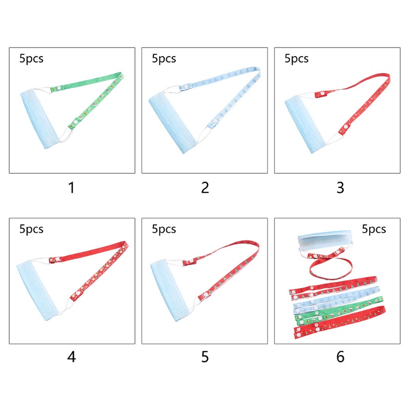 Bộ 5 Dây Cột Giá Đỡ Mặt Dây Ruy Băng Mở Rộng Tiện Dụng