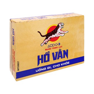Thùng 24 lon nước tăng lực Hổ Vằn dứa tươi chín 245ml