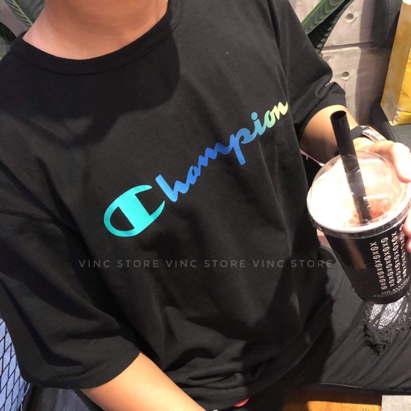 Áo thun Champion Dyed Gradient logo unisex Chính Hãng