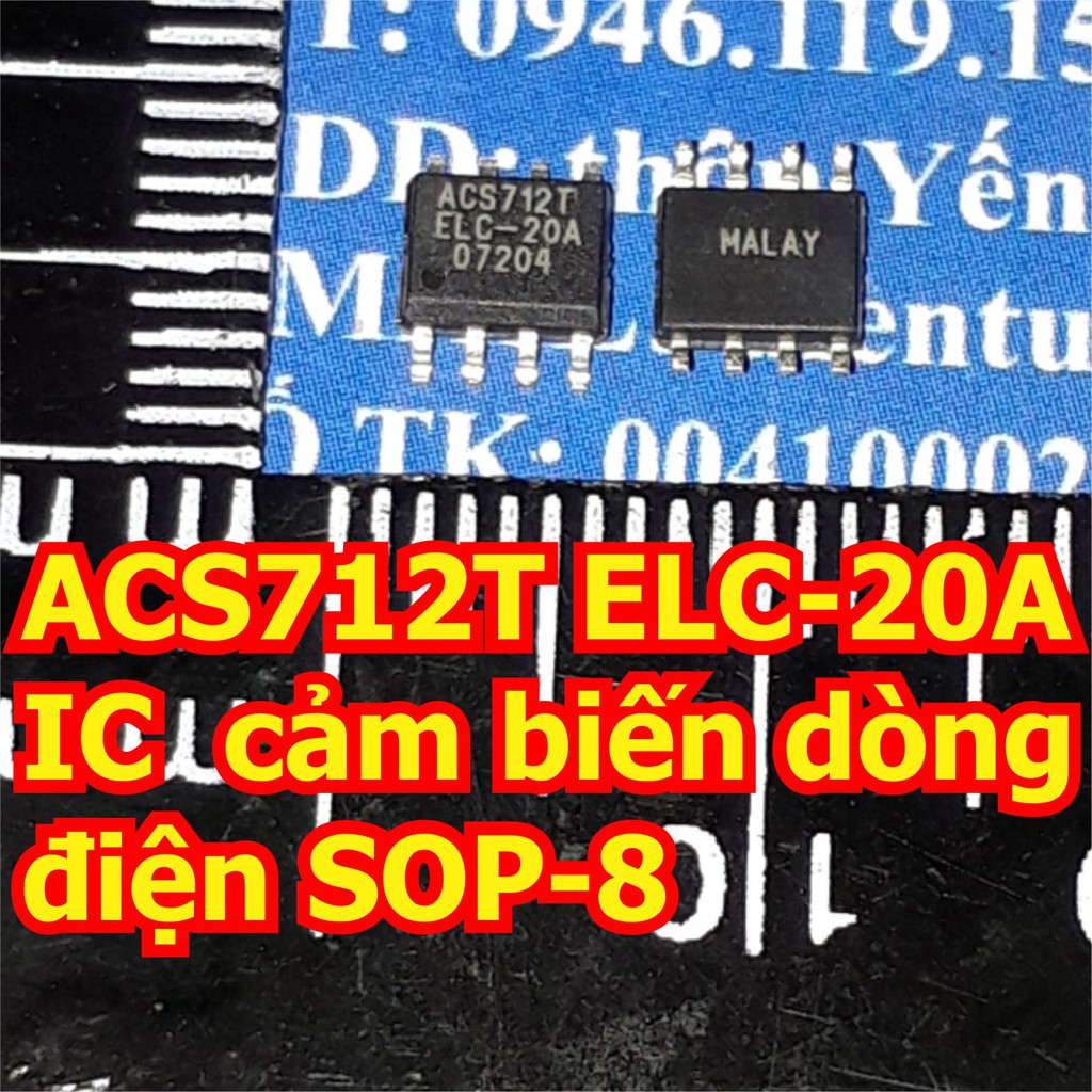 ACS712T ELC-20A ACS712 IC cảm biến dòng điện SOP-8 kde6370