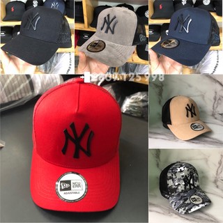 Nón kết phối lưới ép logo nhựa NY- NEW ERA