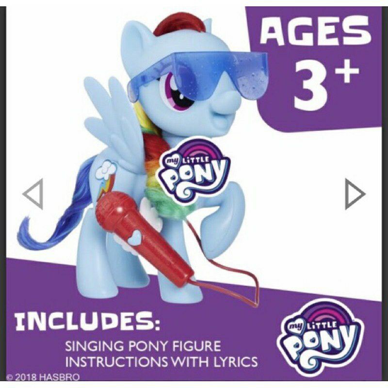 Đồ chơi ngựa Pony karaoke, song ca cùng bé, hiệu Rainbow Dash chính hãng Hasbro Mykingdom