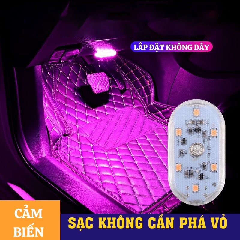 Đèn Led Gầm Ô Tô Đèn Led Trang Trí Gầm Ghế Ô Tô Xe Hơi Không Dây Cảm Ứng Đổi Nhiều Màu Săc  Gia.dung.hoang.anh