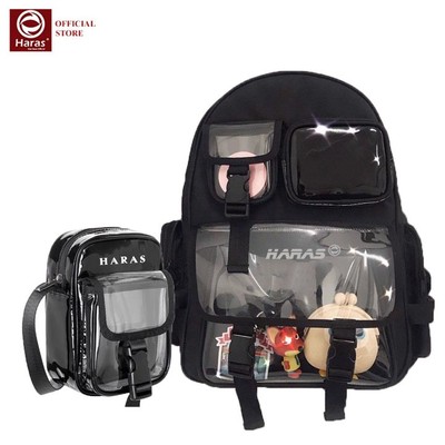 Combo Balo Thời Trang Hàn Quốc Và Túi Đeo Chéo Cá Tính HARAS HR279HR302