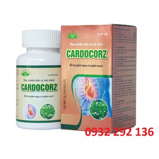 Cardocorz chiết xuất cao Dong riềng đỏ giúp giảm đau thắt mạch vành