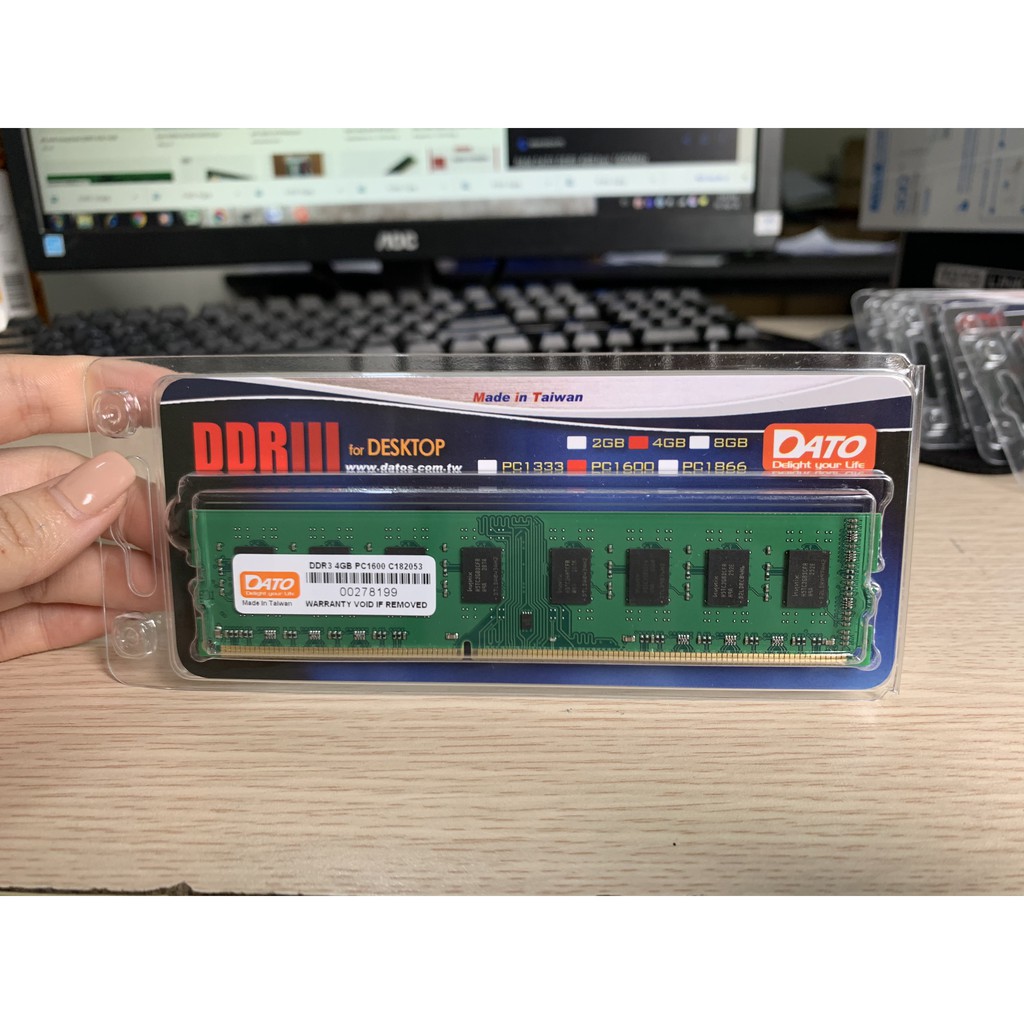 Ram DATO 4GB DDR3 BUS 1600Mhz Bảo hành 36 tháng