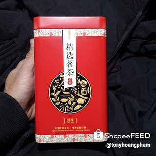 Hộp đựng chè đỏ đĩa đẹp