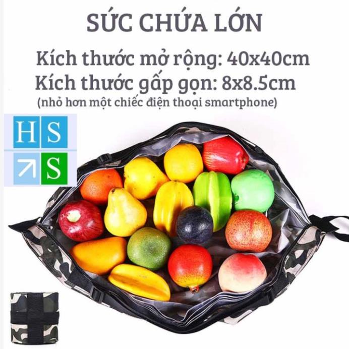 Túi đựng đồ GẤP GỌN túi xách du lịch mua sắm chống nước chống bụi dùng đa năng quai đeo tiện lợi - HS Shop Thủ Đức