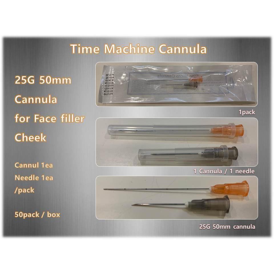 [ Time Machine Lẻ cây ] Kim Time Machine Cannula đầu tù chuyên dùng tiêm Filler [Bán lẻ]