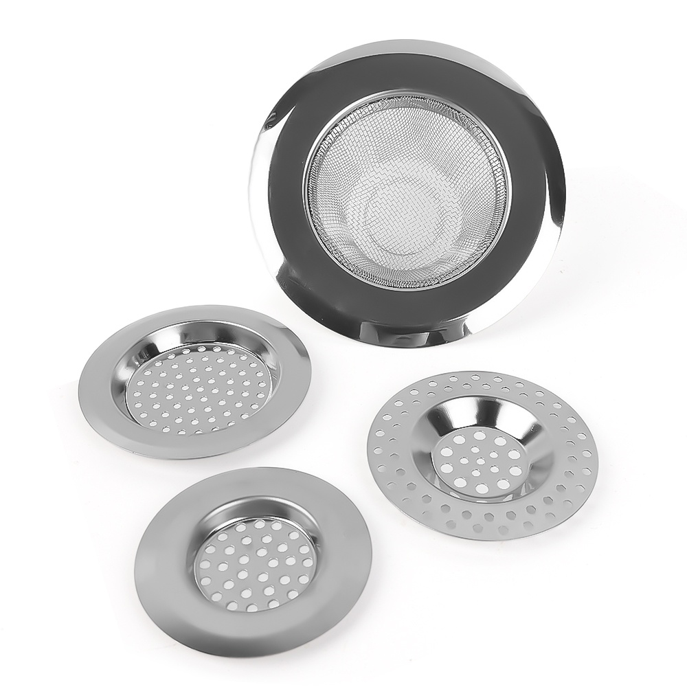 Nắp Lưới Lọc Bằng Thép Không Gỉ Chặn Lỗ Thoát Nước Bồn Rửa Nhà Bếp / Phòng Tắm