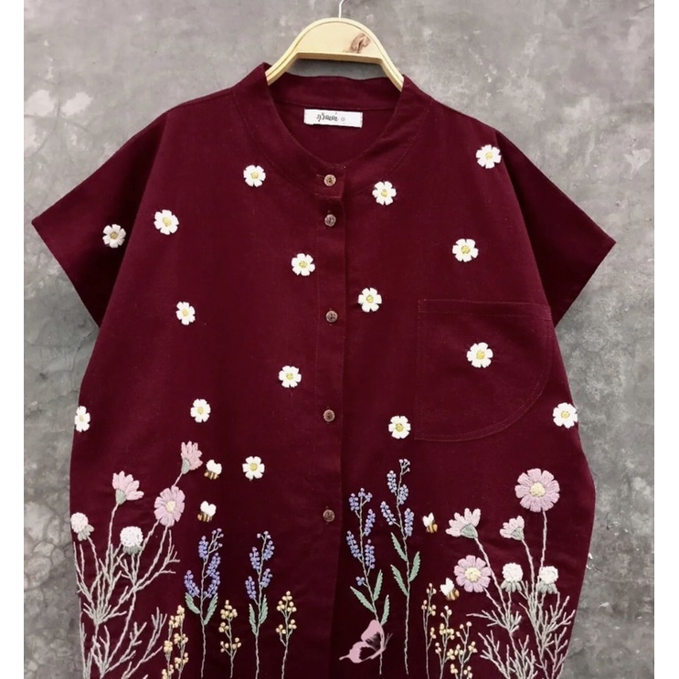 Áo linen thêu