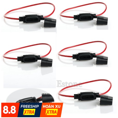 Dây nối cầu chì mini chống thấm nước cho xe hơi ô tô xe tải 12v 30A tương thích Toyota Vios Innova Hyundai Honda