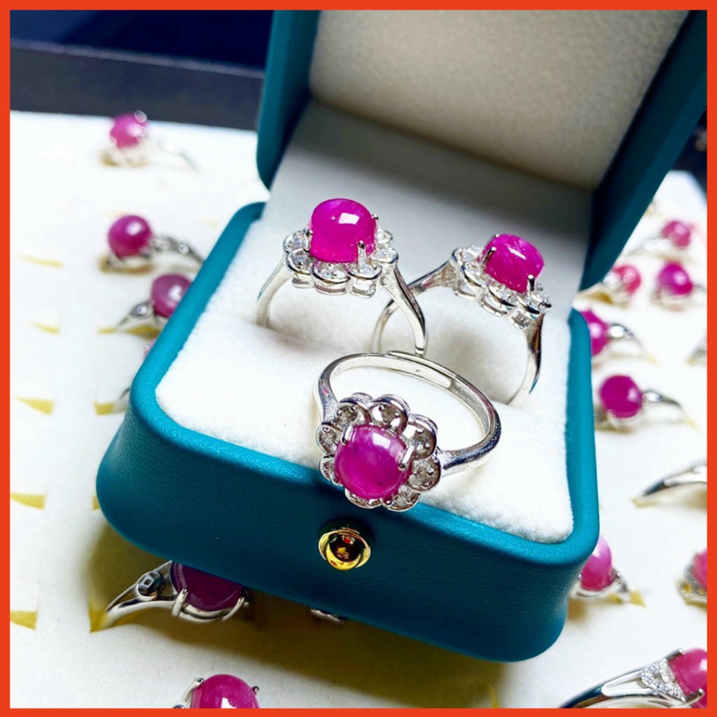 Mẫu bestseller nhẫn ruby thiết kế mẫu mã sang trong tinh tế thể hiện quyền lực mạnh mẽ phong thuỷ