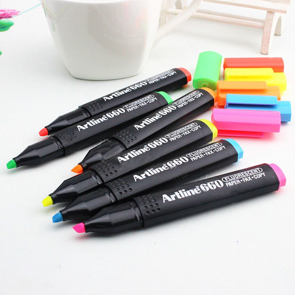 7 màu Bút dạ quang Artline EK-660