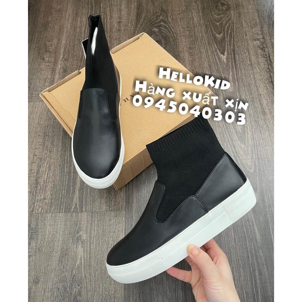 G04 - Giày sneaker pha da cổ chun | BigBuy360 - bigbuy360.vn